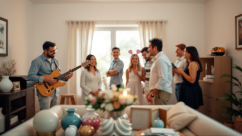 Una celebración elegante y feliz