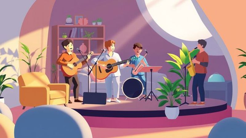 Un escenario musical vibrante y armonioso emerge