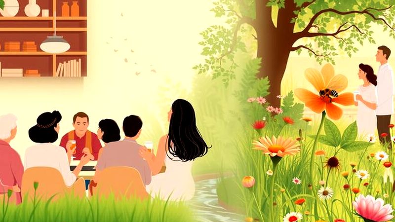 Un jardín sereno