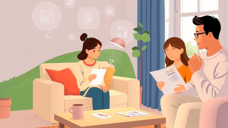 Una familia se organiza con seguridad