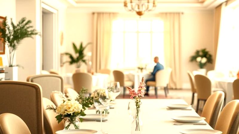 Una cena elegante y armoniosa