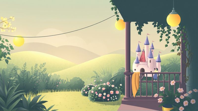 Un jardín sereno y encantador