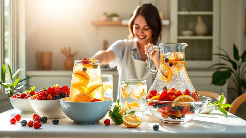 Una cocina serena ofrece abundancia y frescura