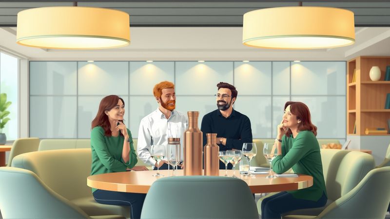 Un café moderno evoca calma y diálogo