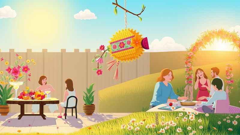 Un festín vibrante y alegre florece