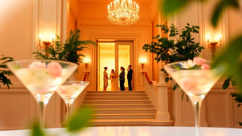 Un salón elegante