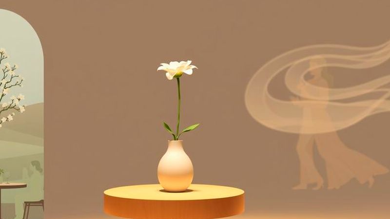 Un espacio sereno evoca calma y belleza
