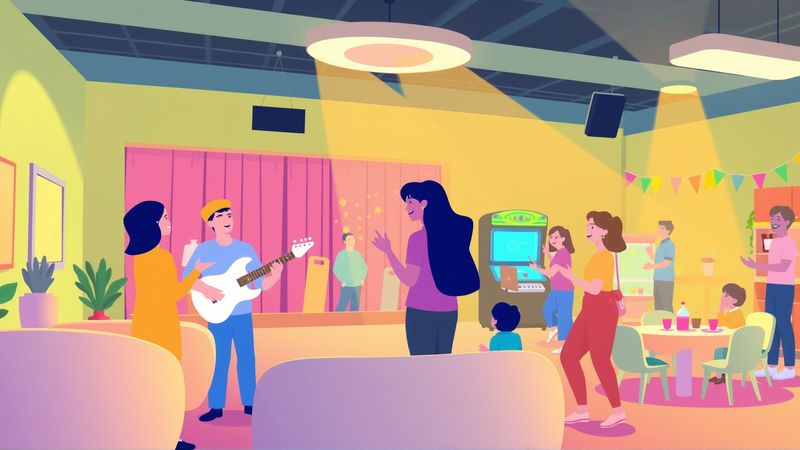 Un salón vibrante celebra la alegría comunitaria